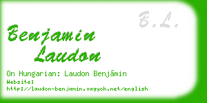benjamin laudon business card